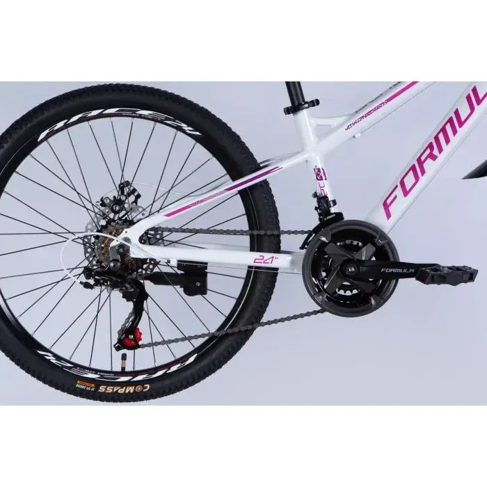 Велосипед Formula 24" BLACKWOOD DD FR рама-12,5" AL 2026 біло-рожевий (OPS-FR-24-444) зображення 5