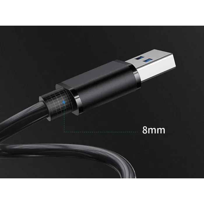 Дата кабель USB 2.0 AM/AM 1.0m 5Gbps Essager (EXCAA2-YT01) изображение 2