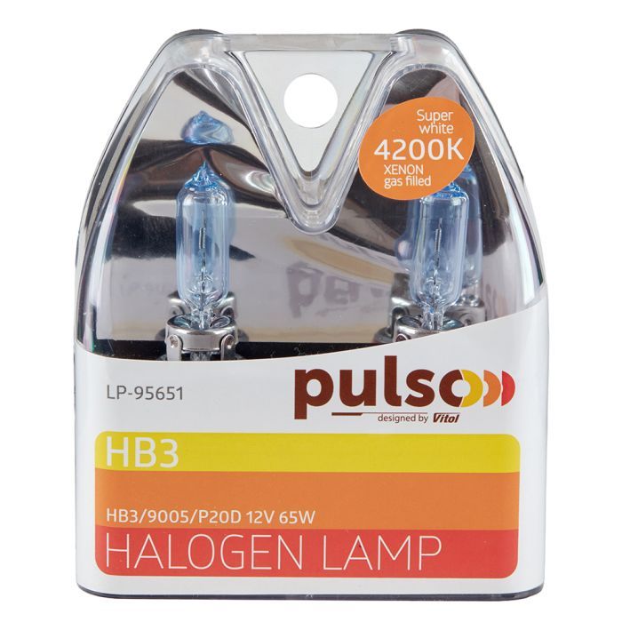 Автолампа PULSO HB3/9005/P20D 12v65w super white/plastic box (LP-95651) изображение 3