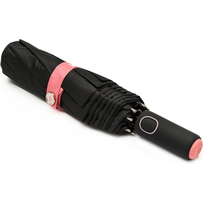 Парасоля Krago складана жіноча LOVE повний автомат чорна (umb-18-001) зображення 4