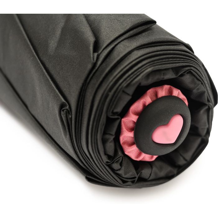 Парасоля Krago складана жіноча LOVE повний автомат чорна (umb-18-001) зображення 5