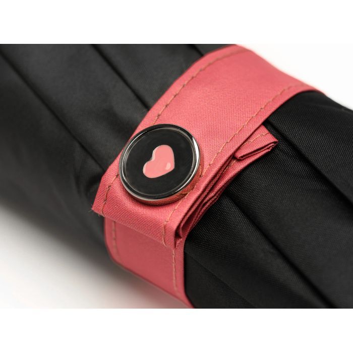 Парасоля Krago складана жіноча LOVE повний автомат чорна (umb-18-001) зображення 8