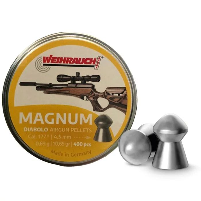 Пульки Weihrauch F&T Magnum 4,5 мм 0,69 г 400 шт (AM20004)