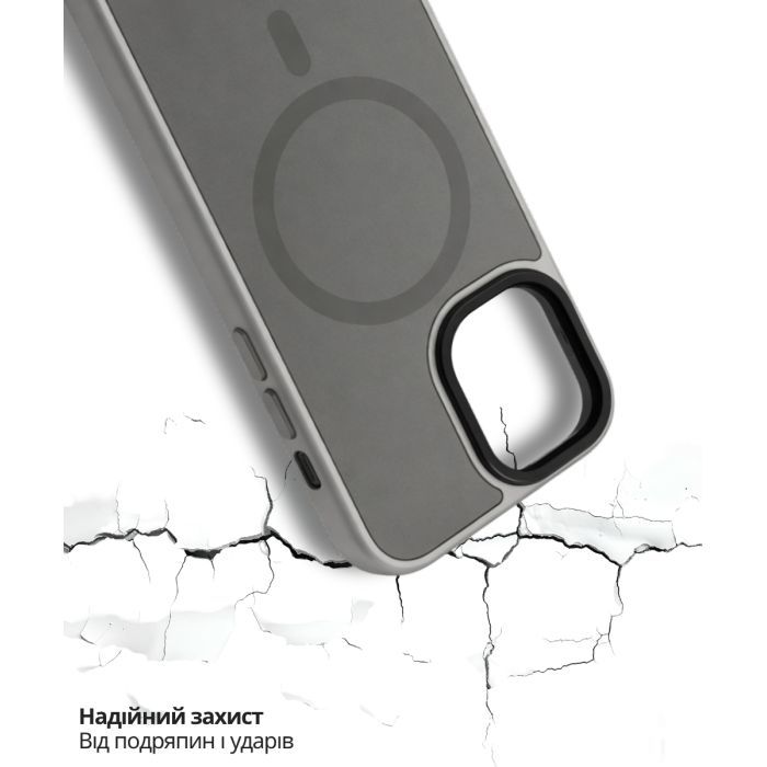 Чохол до мобільного телефона BeCover FIBRA ArcLine MagSafe Apple iPhone 17 Black (715372) зображення 6