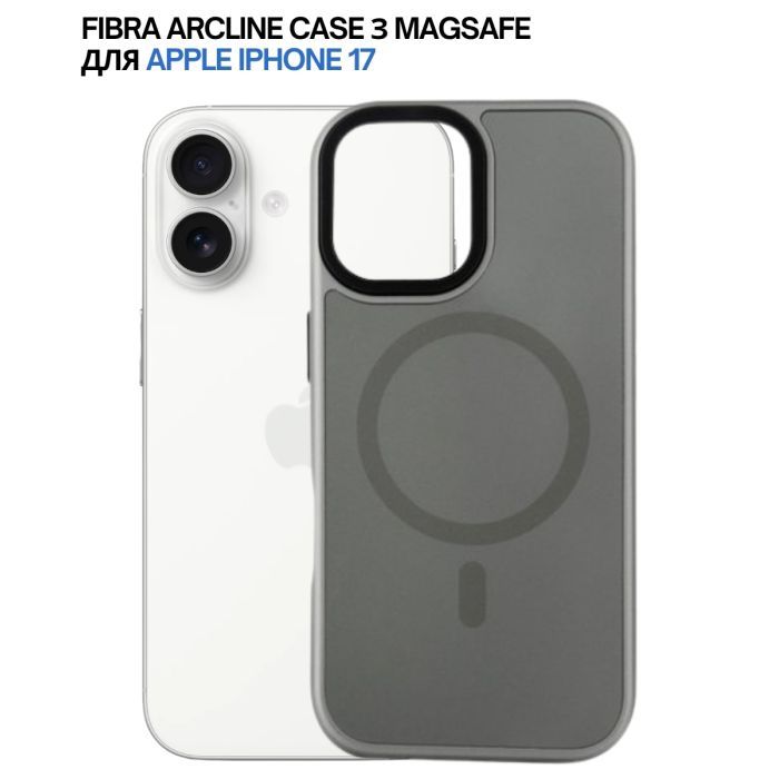 Чохол до мобільного телефона BeCover FIBRA ArcLine MagSafe Apple iPhone 17 Black (715372) зображення 7