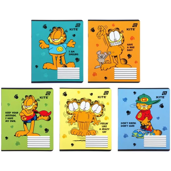 Тетрадь Kite Garfield, 12 листов, клетка (GF26-232)