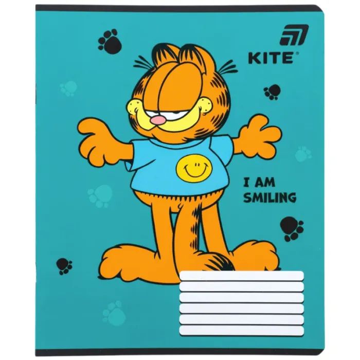 Тетрадь Kite Garfield, 12 листов, клетка (GF26-232) изображение 3