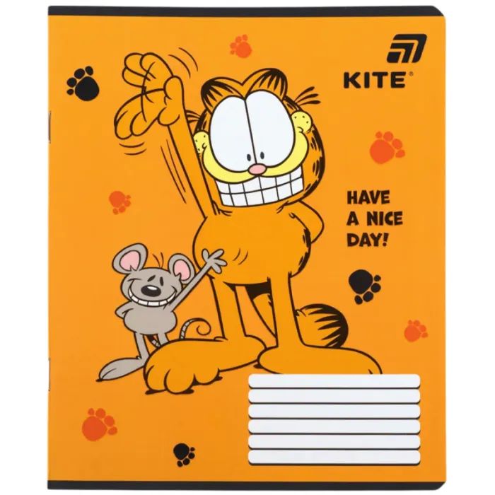 Тетрадь Kite Garfield, 12 листов, клетка (GF26-232) изображение 5