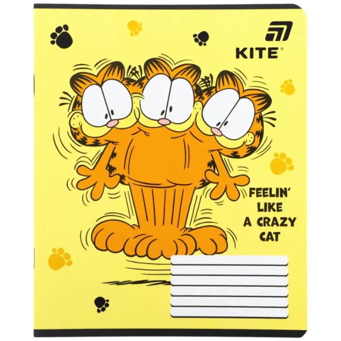 Тетрадь Kite Garfield, 12 листов, клетка (GF26-232) изображение 9
