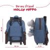 Рюкзак детский Perletti Toys Holly Hippo з м''якою іграшкою, на колесах, джинсовий (P13074) изображение 6