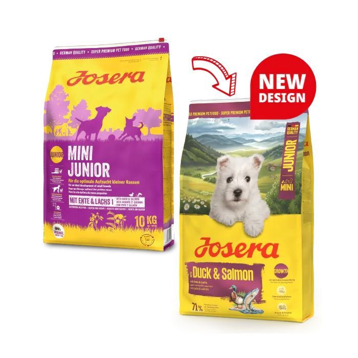 Сухой корм для собак Josera Mini Junior Duck & Salmon 3 кг (4032254787617) изображение 2