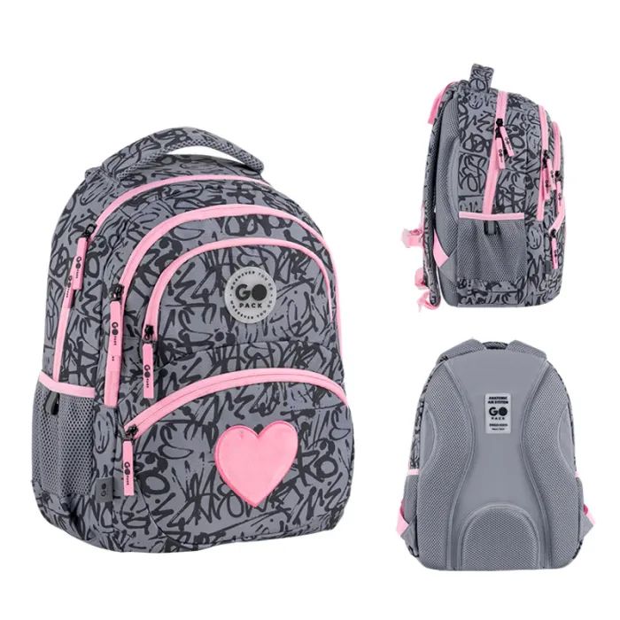 Рюкзак школьный GoPack Education 175M-4 Fluffy Heart (GO26-175M-4)