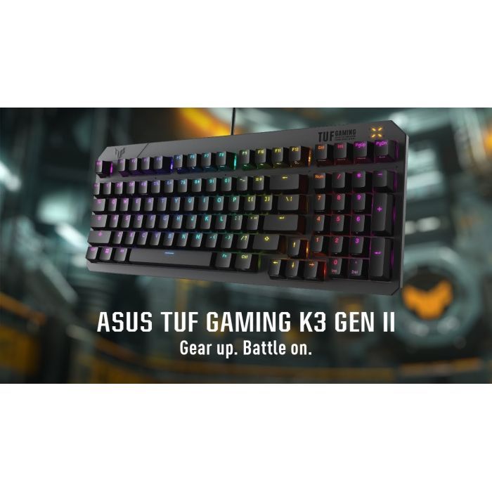 Клавіатура ASUS TUF Gaming K3 Gen II UKR_GIFT (90MP0390-BKMA00_GIFT) зображення 4