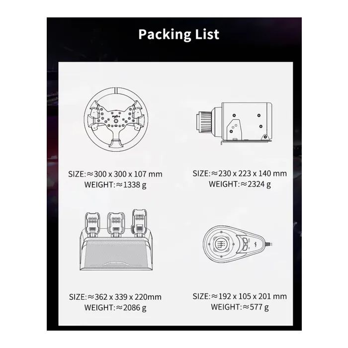 Руль PXN V99 Bundle for PS4/XBOX/Xbox (PXN-V99 EU) изображение 5