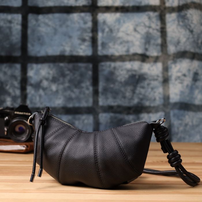Сумка Vintage Из натуральной кожи Черная (22932) изображение 11