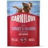 Консерви для собак Carnilove Turkey & Salmon with Blueberries Puppies 300 г (8595602583706)