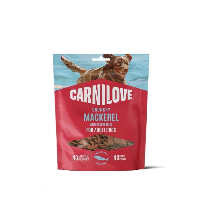 Лакомство для собак Carnilove Crunchy Snack Mackerel with Raspberries 200 г (8595602582617)