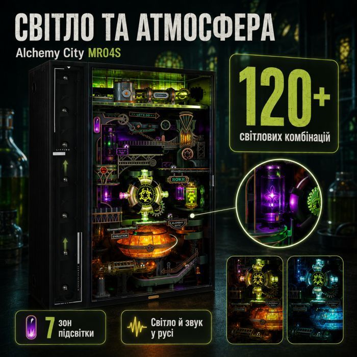 Конструктор Robotime Rokr 3D Місто Алхімії (MR04S) зображення 10