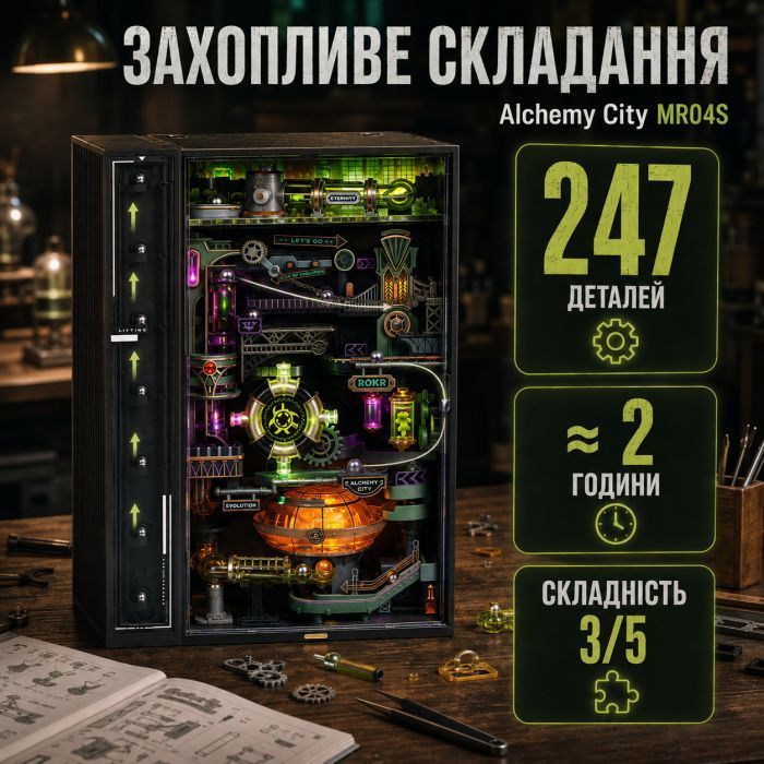 Конструктор Robotime Rokr 3D Місто Алхімії (MR04S) зображення 11