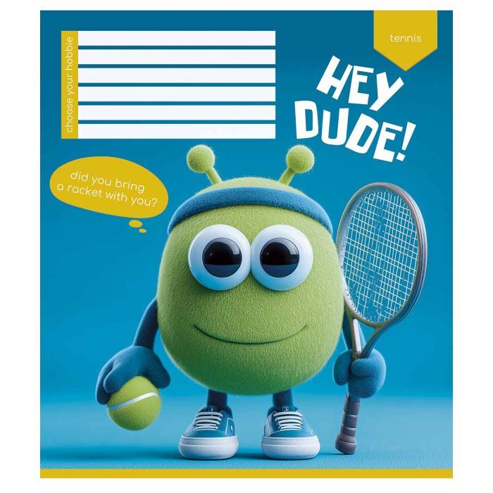Тетрадь Школярик Hey dude 12 листов клетка (012-3668K) изображение 4