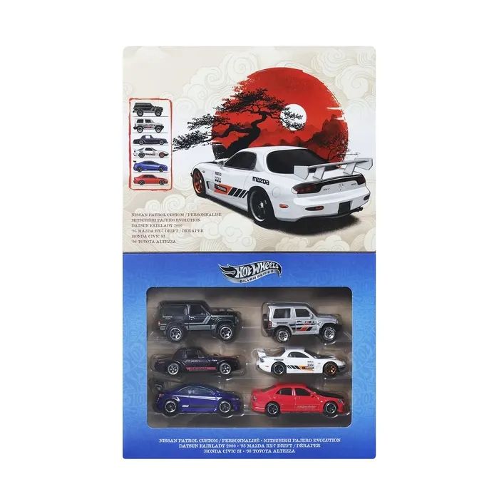 Масштабна модель автомобіля Hot Wheels Набір автомоделей Silver series Дорогами Японії (JLB23) зображення 3