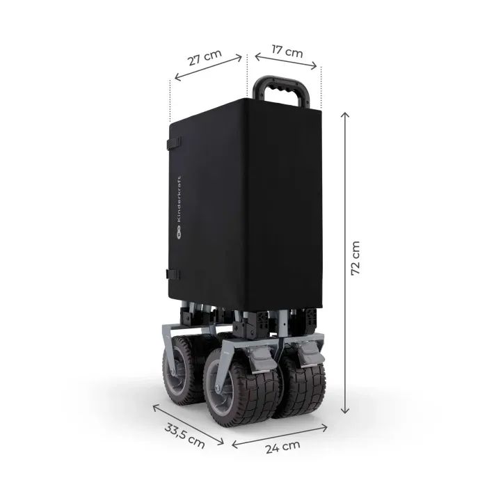 Коляска Kinderkraft Rollster Mystic складная туристическая тележка Black (KSROLL00BLK0000) (5902533928736) изображение 6