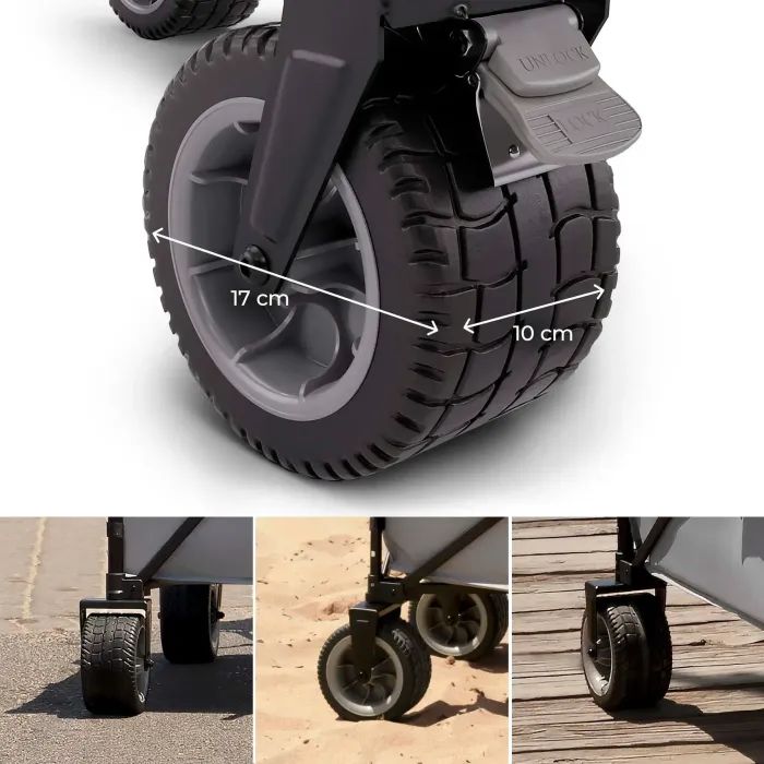 Коляска Kinderkraft Rollster Mystic складная туристическая тележка Black (KSROLL00BLK0000) (5902533928736) изображение 7
