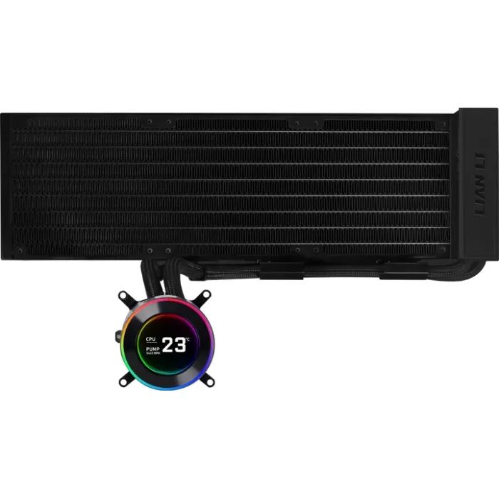 Система жидкостного охлаждения Lian Li HydroShift II LCD-C 360 FANLESS, Black (G89.GHS2LCD36B.00)