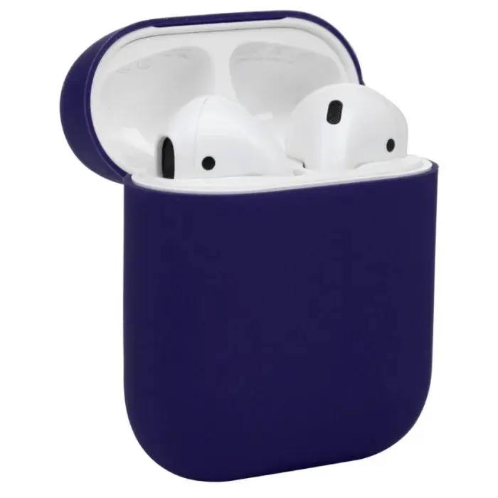 Чохол для навушників BeCover Silicon для Apple AirPods Dark Blue (703345)