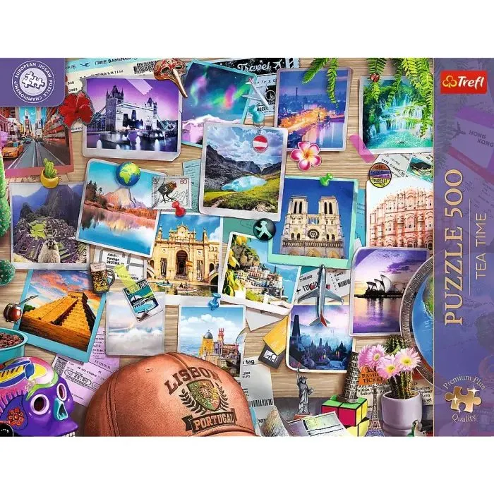 Пазл Trefl Premium Plus Tea Time : Спогади про подорожі 500 елементів (5900511376166) зображення 3
