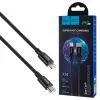 Дата кабель USB-C to Lightning 2.0m 3A 20W nylon X14 black HOCO (6931474752208) изображение 4