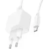 Зарядний пристрій HOCO CS11A USB + cable USB to USB-C white (6942007603614) зображення 2