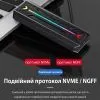 Карман внешний Dynamode M.2 SSD NVMe/SATA to USB-C USB 3.2 Gen2 tool-free (DM-CAD-SSD16) изображение 4