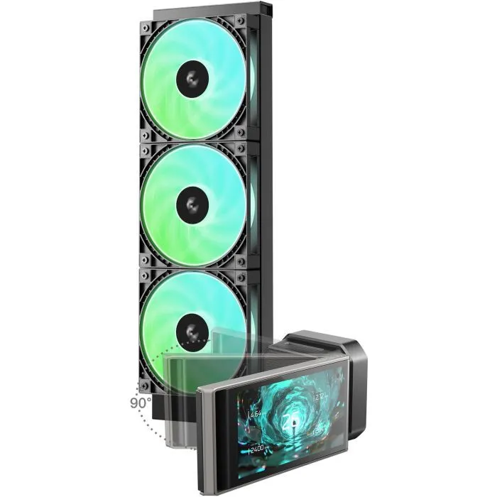 Система жидкостного охлаждения Deepcool LT360 Vision ARGB Black (R-LT360VISION-BKAMMC-G-1) изображение 2