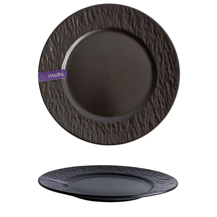Тарілка Vittora Graphene Night обідня 260мм (VT-P-1260GN)