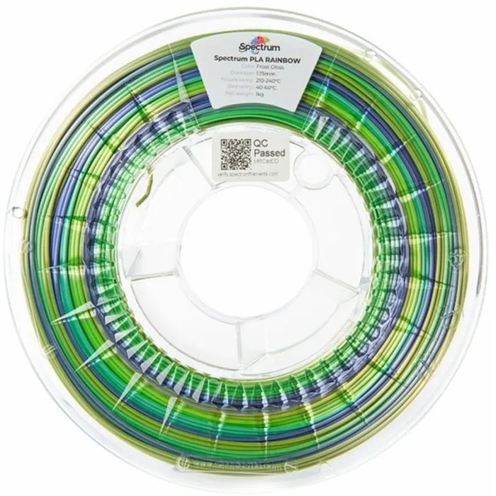 Пластик для 3D-принтера Spectrum PLA Silk Rainbow 1.75mm 1kg Frost Gloss (81019) зображення 3