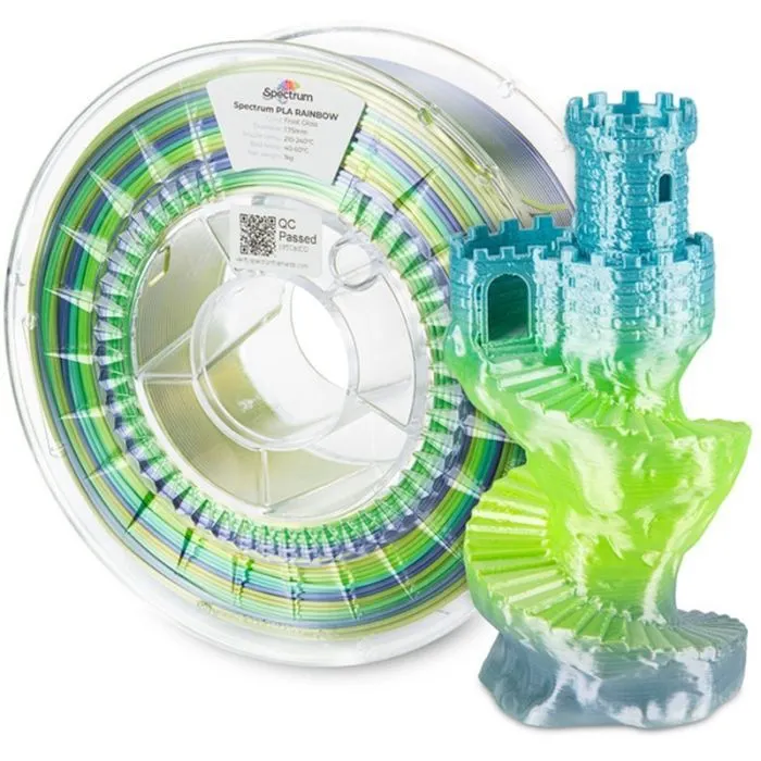 Пластик для 3D-принтера Spectrum PLA Silk Rainbow 1.75mm 1kg Frost Gloss (81019) зображення 4