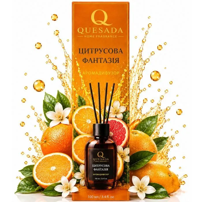 Аромадифузор Quesada Цитрусова фантазія 100 мл (4823135701231) зображення 3