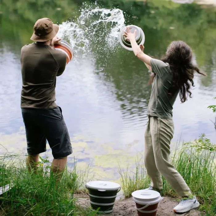 Відро складане Tribe Water Bucket 5 л olive (T-FJ-0047-olive) зображення 8
