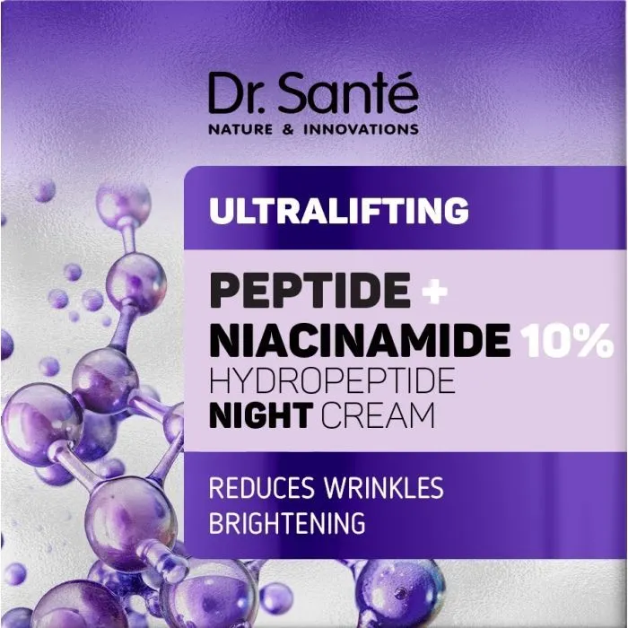 Крем для обличчя Dr. Sante Ultralifting Night Cream Пептид + Ніацинамід 50 мл (4823015946813) зображення 3