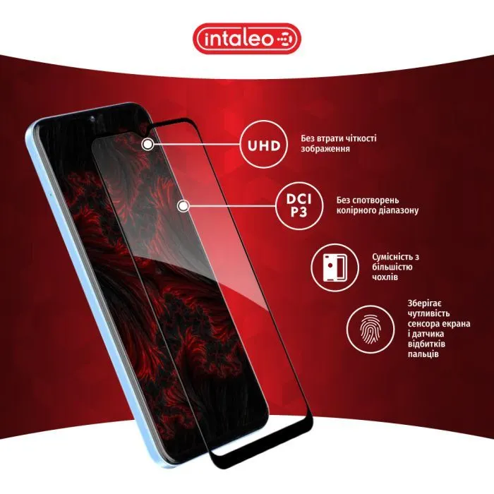 Скло захисне Intaleo Full Glue ESD ZTE Blade A73 5G Black (1283126620768) зображення 4