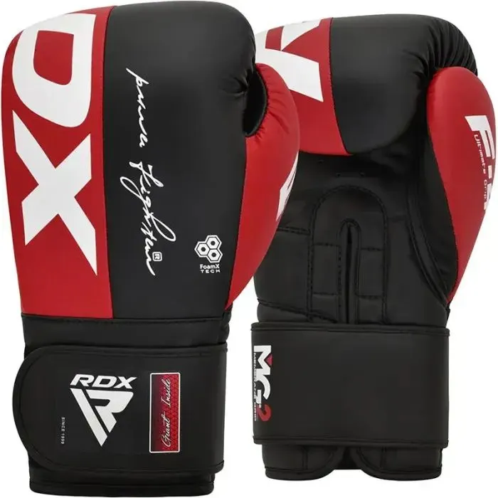Боксерські рукавички RDX Rex F4 Red/Black 16 oz (BGR-F4R-16OZ) зображення 2