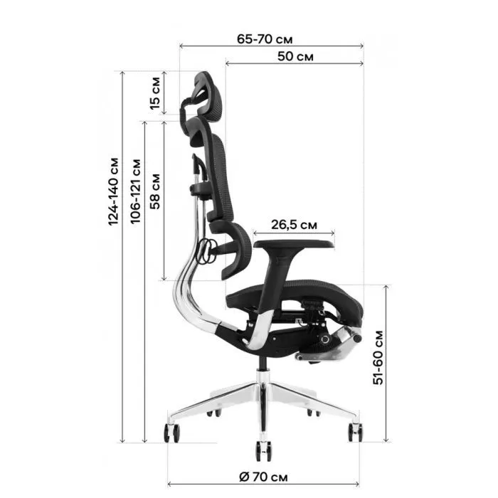 Офісне крісло GT Racer X-802L Light Gray (X-802L Light Gray (W17-1)) зображення 10