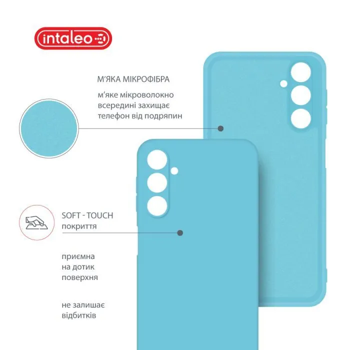 Чохол до мобільного телефона Intaleo Silicone Samsung Galaxy A24 Light Blue (1283126600050) зображення 5