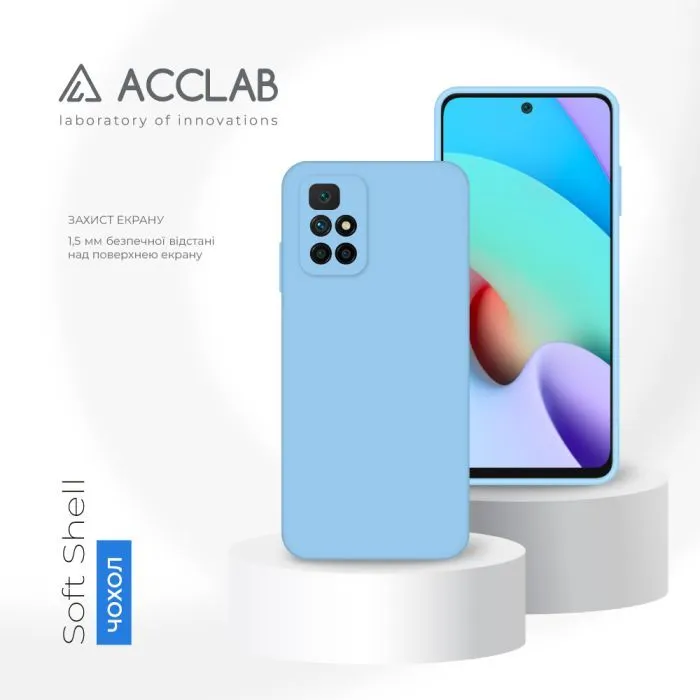 Чохол до мобільного телефона ACCLAB SoftShell Xiaomi Redmi 10 Light Blue (1283126567834) зображення 4