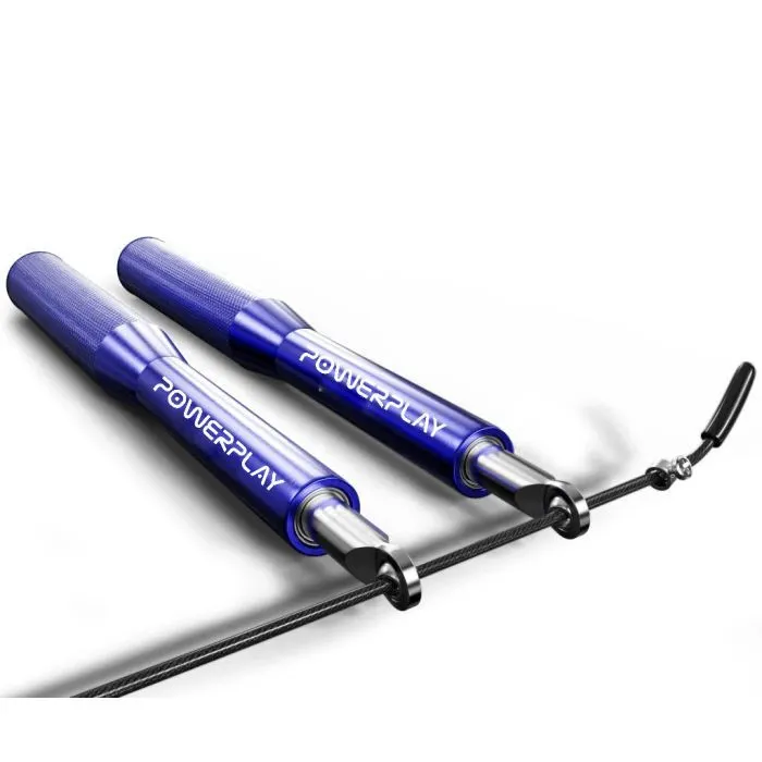 Скакалка PowerPlay 4207 Elite Jump Rope 3m Blue (PP_4207_Blue) зображення 2