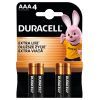 Батарейка Duracell AAA лужні 4 шт. в упаковці (5000394052543 / 81545421) зображення 2