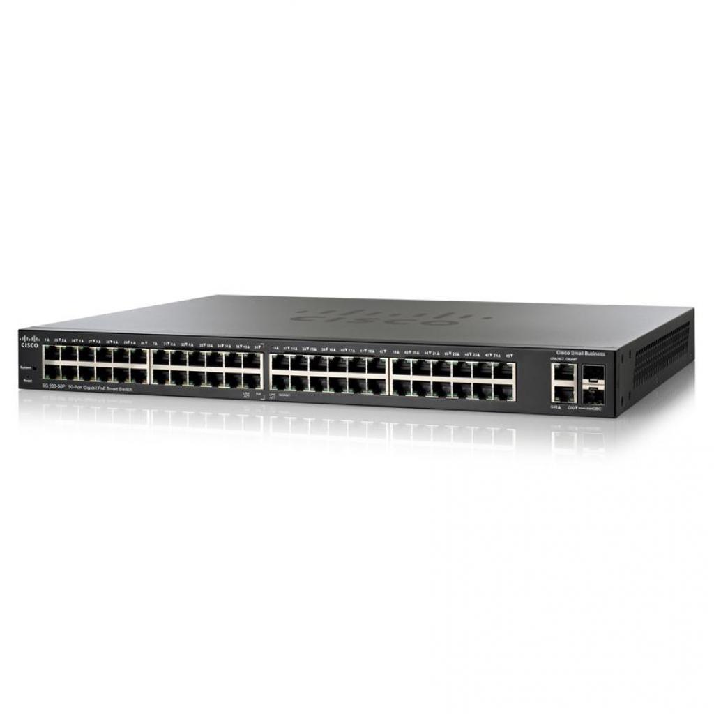 Комутатор мережевий Cisco SG200-50P (SLM2048PT-EU)
