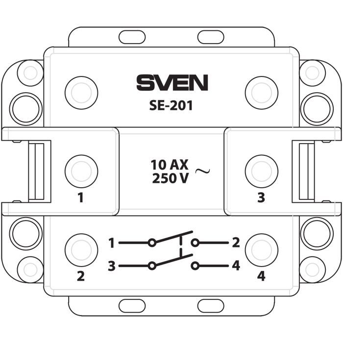 Вимикач Sven SE-201 ivory (7100086) зображення 5