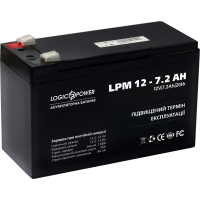 Фото - Батарея для ДБЖ Logicpower Батарея до ДБЖ  LPM 12В 7.2 Ач  3863 (3863)